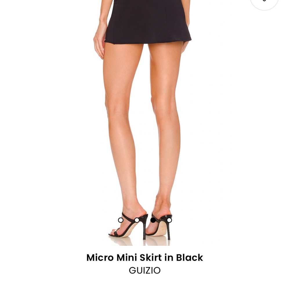 Brand New - GUIZIO Black Micro Mini Skirt - Size L - Picture 3 of 3